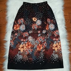 Vintage ladybug floral skirt